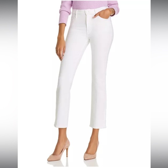 MOTHER The Mid Rise Dazzler Ankle Straight Jeans Fairest Of Them All White 25 - Picture 11 of 15